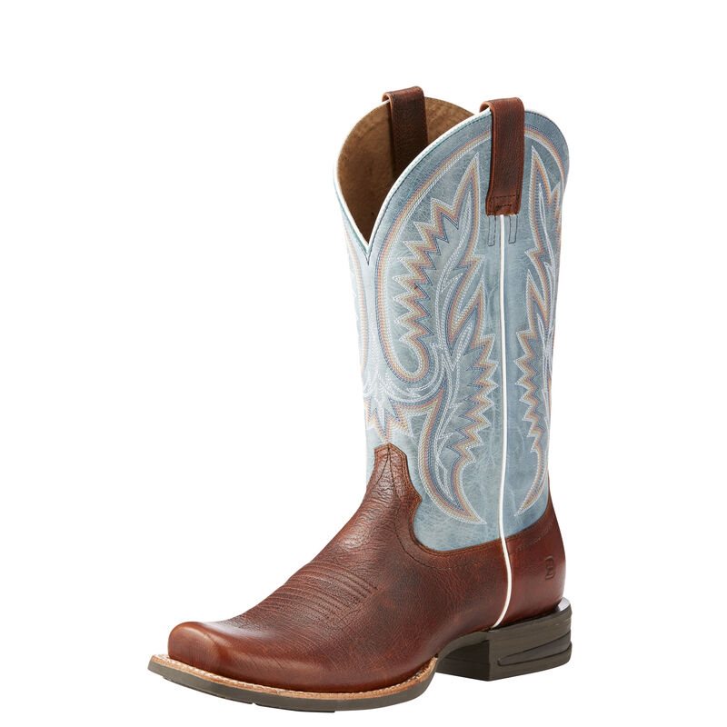 Ariat Relentless Advantage Kahverengi / Gümüş Western Csizma Erkek (30271-108)